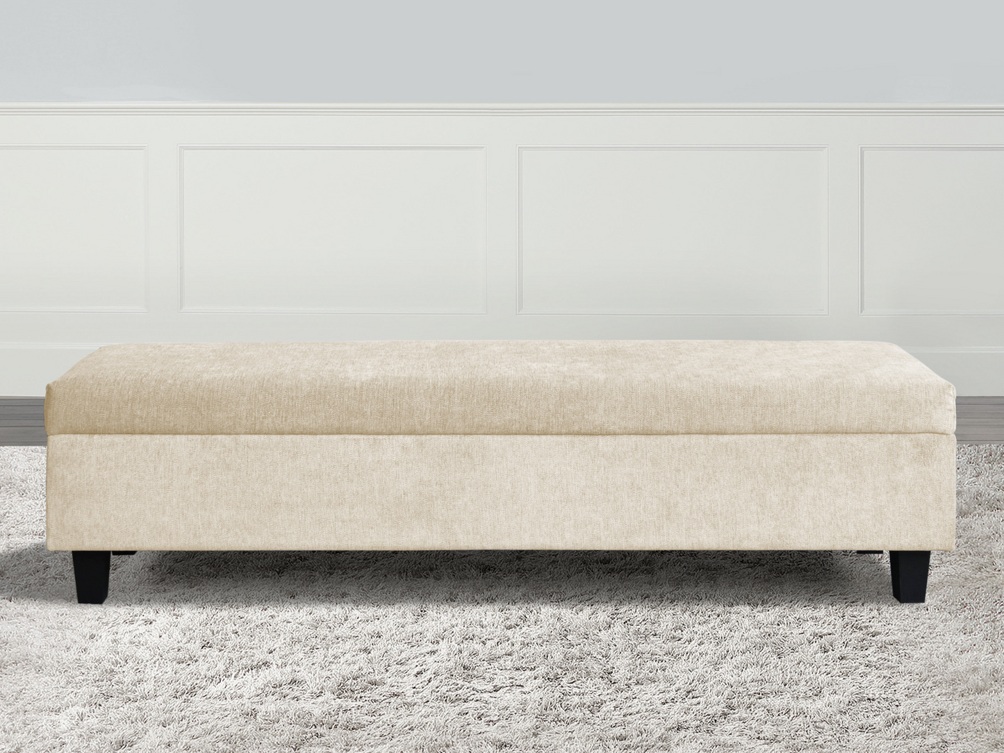 Seneca Upholstered Bench - Cream