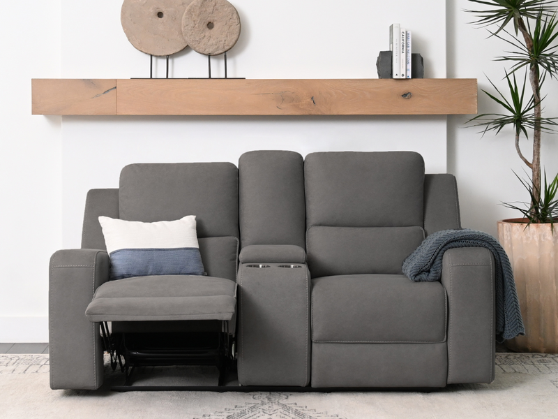 Margaret 2-pc Fabric Manual Reclining Sofa and Loveseat