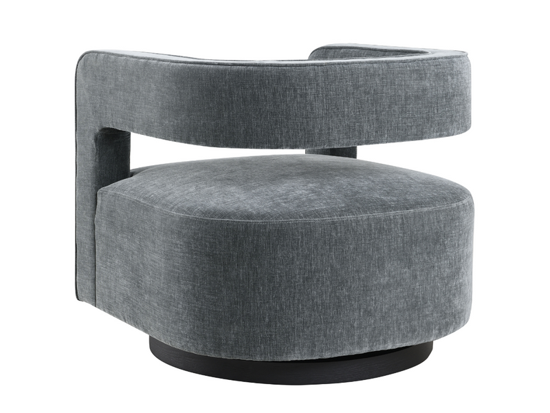 Lunar Stain-Resistant Fabric Swivel Chair
