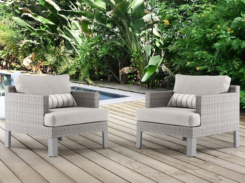 Patio chairs with sunbrella cushions deals
