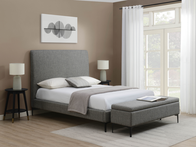 Evella Upholstered Bed and Storage Bench