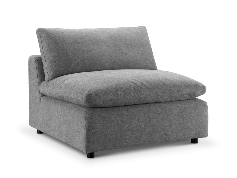 Luxe Feather and Down Armless Chair