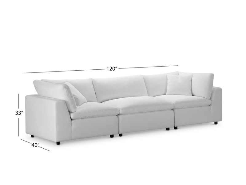 JoJo Fletcher Luxe Feather and Down 3-pc Sofa