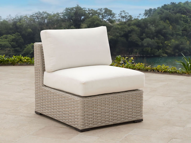 Tianna 7PC Outdoor Wicker Sectional with Sunbrella Fabric