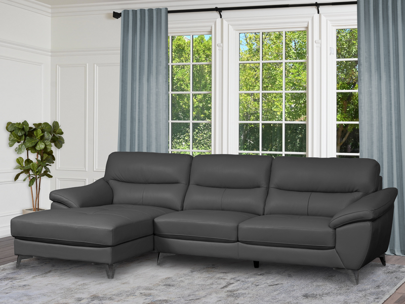Cadence Top Grain Leather Sectional