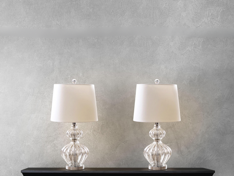 Silver Table Lamp (Set of 2)
