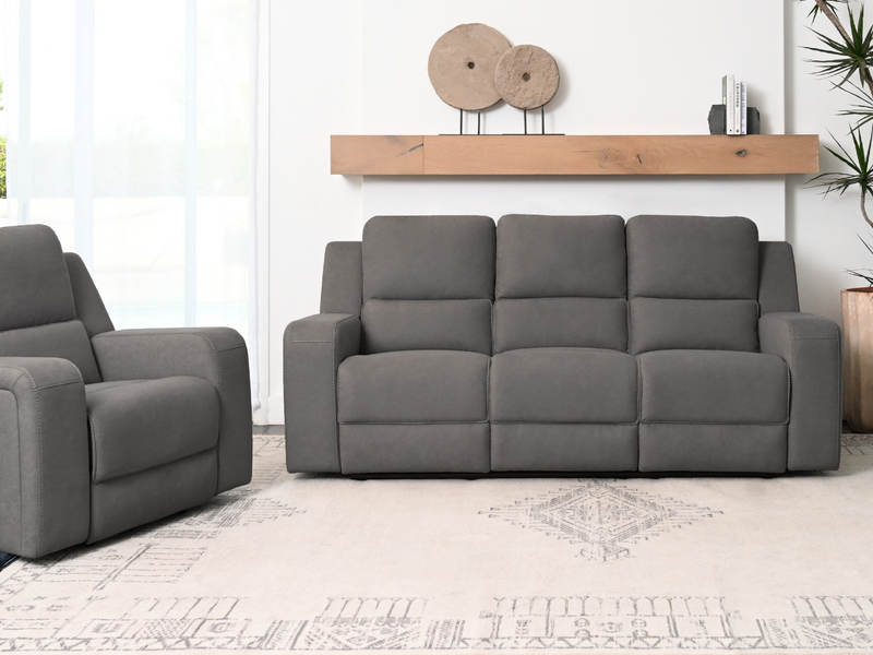 Margaret 2-pc Fabric Manual Reclining Sofa and Recliner