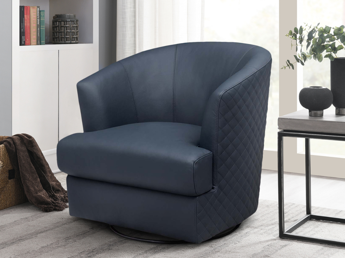 Blue swivel rocker top