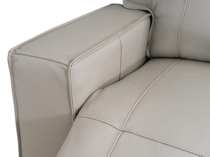 Layton Leather Power Reclining Sofa - Gray