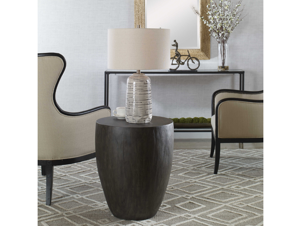Abbyson Home Lilia Walnut End Table