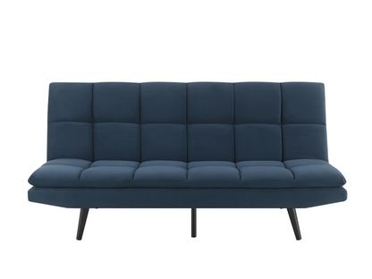 Jaden Convertible Fabric Sofa - Dark Blue