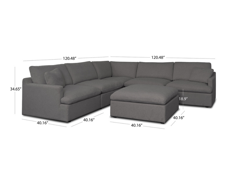 Capri 6-pc Modular Sectional