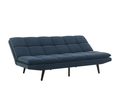 Jaden Convertible Fabric Sofa - Dark Blue