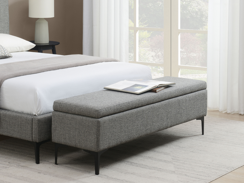 Evella Upholstered Bed and Storage Bench