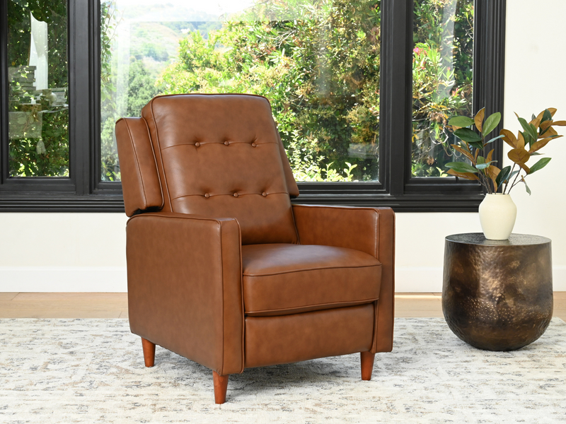 Holloway Mid-Century 3-pc Leather Set