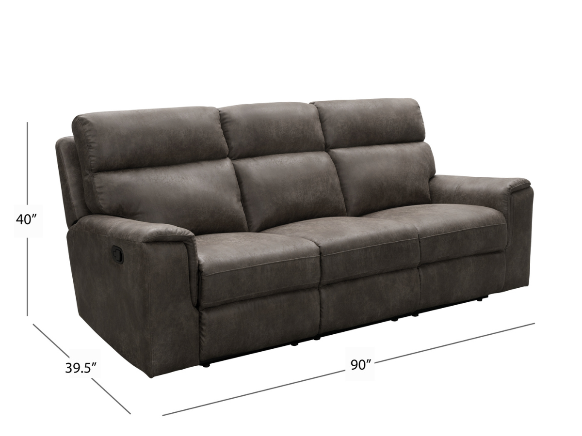 Lawrence Fabric Reclining Sofa - Camel