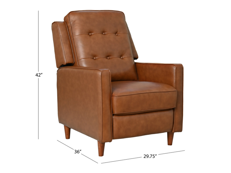 Holloway Mid-Century 3-pc Leather Set