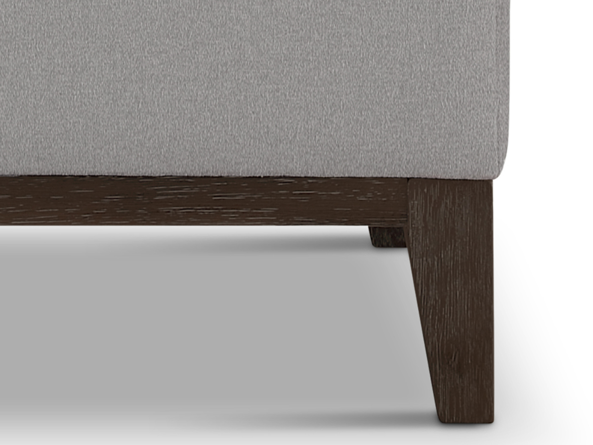 Gwen Stain Resistant Fabric Chesterfield Chair - Light Gray