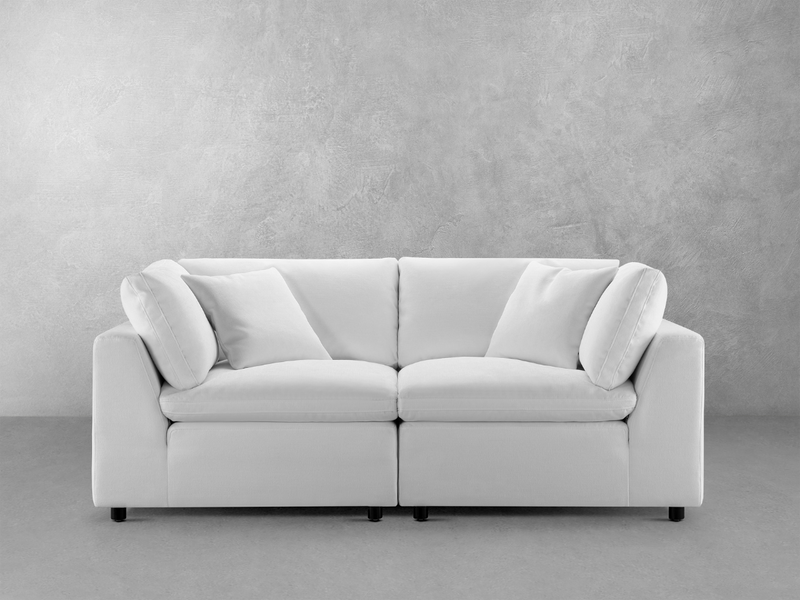 Luxe Feather and Down 2-pc Loveseat