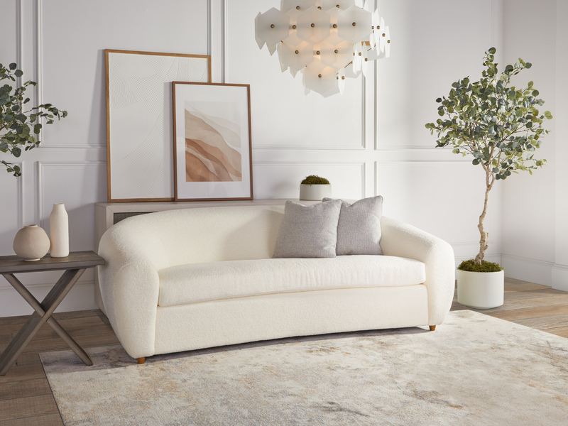 JoJo Fletcher Luciano Boucle Fabric Sofa