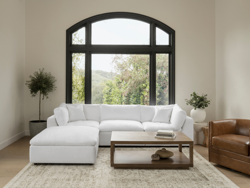 Luxe Feather and Down 4-pc Sectional Set
