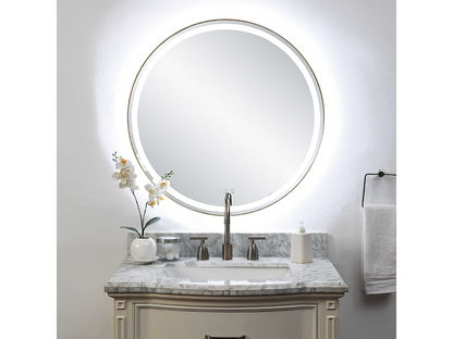 Abbyson Home Ceridwen Lighted Round Mirror