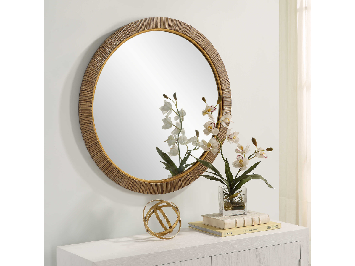 Abbyson Home Jaqueline Round Mirror