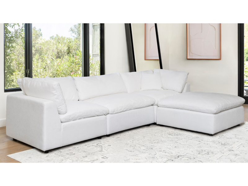 JoJo Fletcher Luxe Feather and Down 4-pc Sectional Set