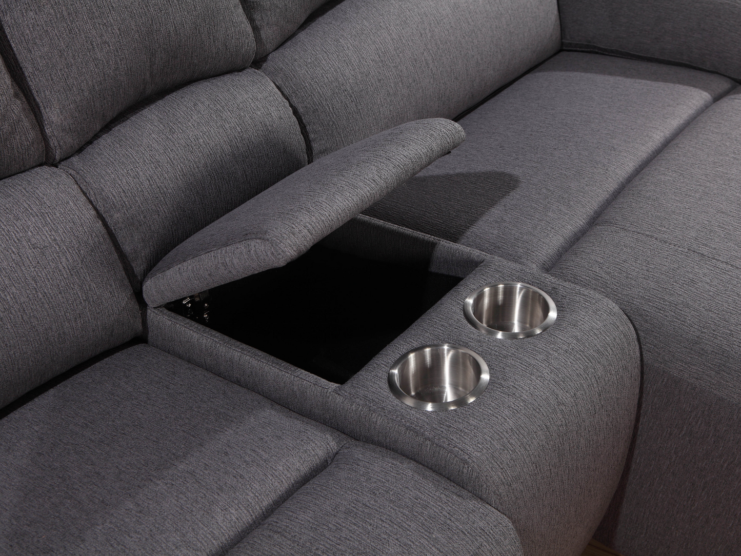 Fletcher Stain-Resistant Fabric Reclining 6 pc Sectional