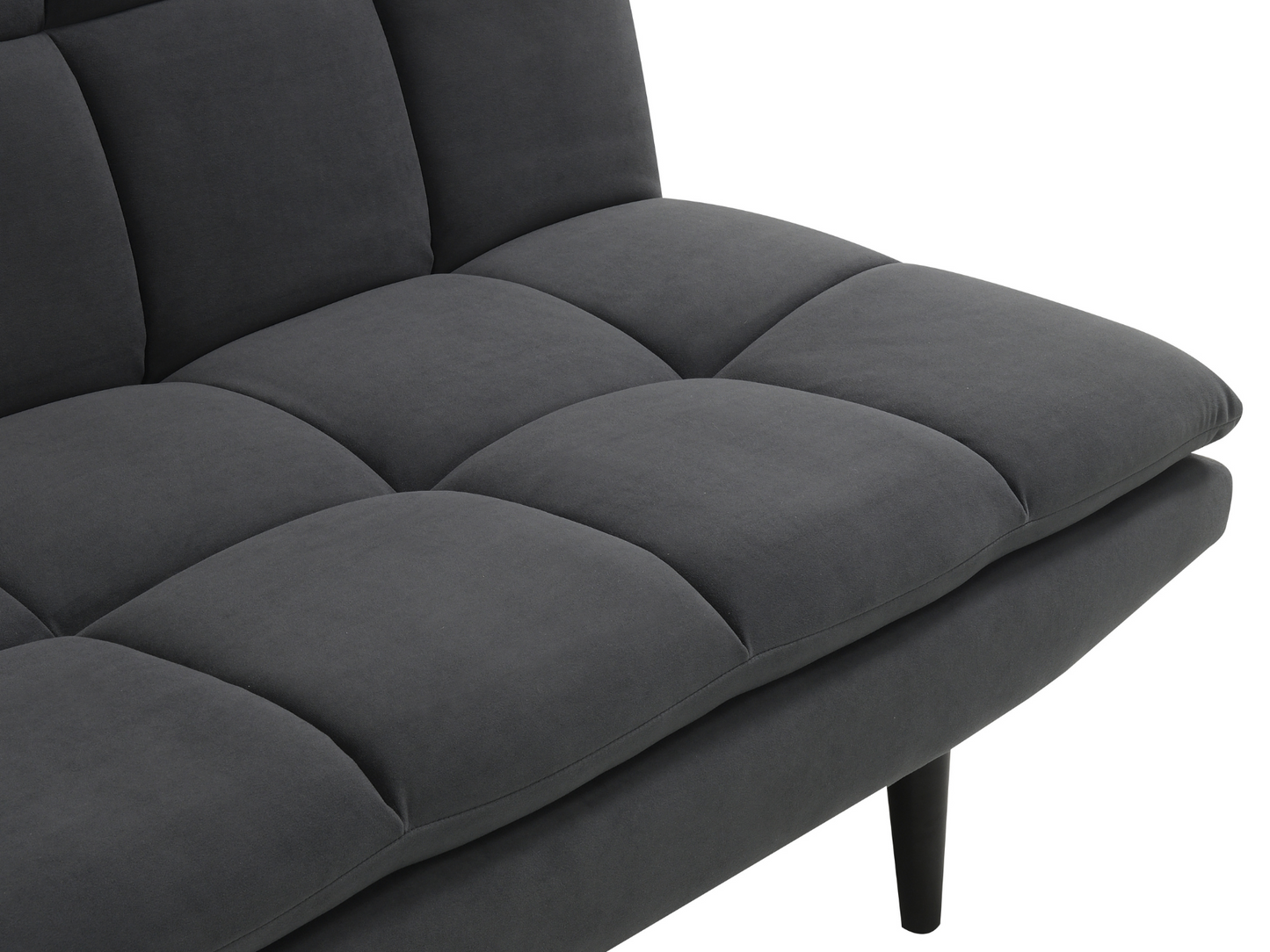 Jaden Convertible Fabric Sofa - Dark Gray