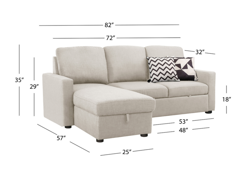 Newton Storage Sofa Bed Sectional