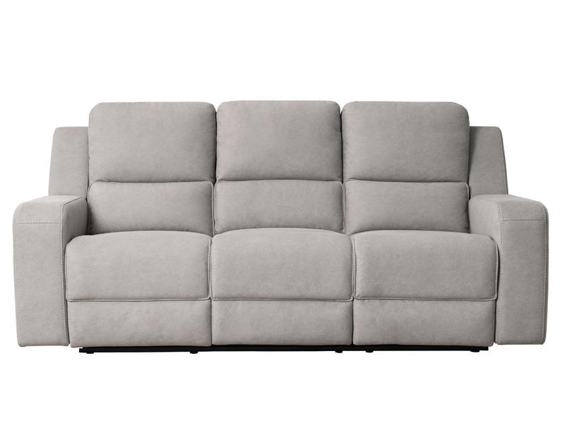 Margaret Fabric Manual Reclining Sofa with Console