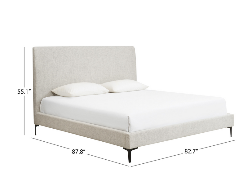 Evella Upholstered Bed and Storage Bench