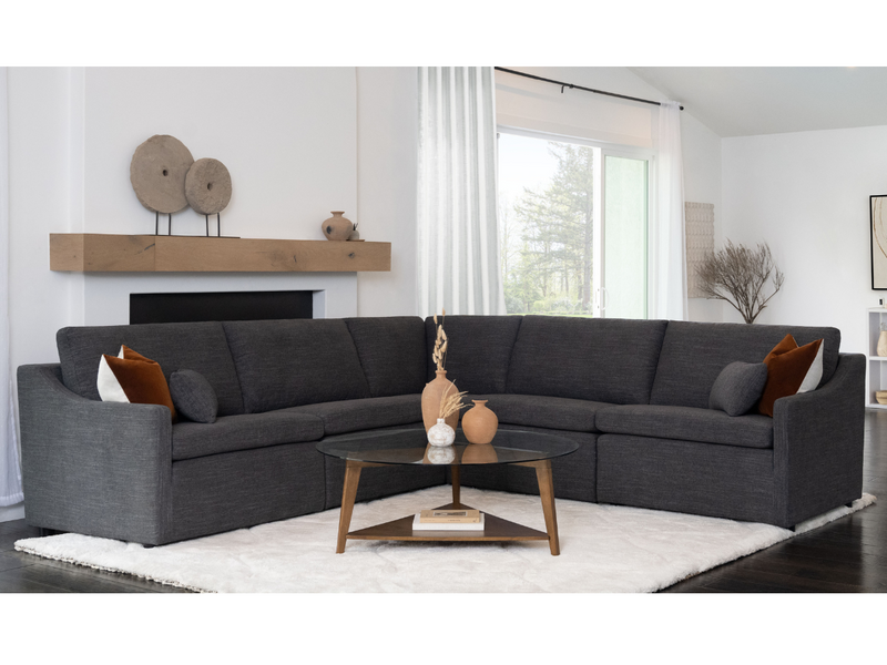 Claire Stain-Resistant 5-pc Modular Sectional