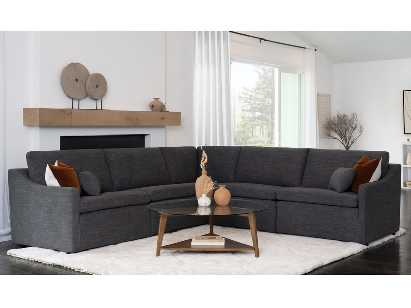 Abbyson maddox 5 piece modular fabric sectional deals