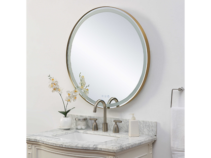 Abbyson Home Ceridwen Lighted Round Mirror
