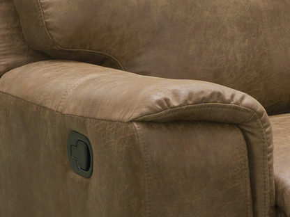 Lawrence Fabric Reclining Sofa - Camel
