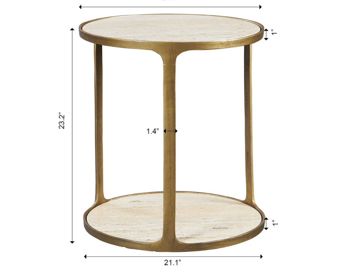 Abbyson Home Calliope Side Table