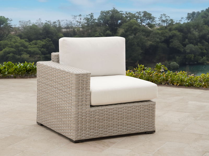 Tianna 7PC Outdoor Wicker Sectional with Sunbrella Fabric