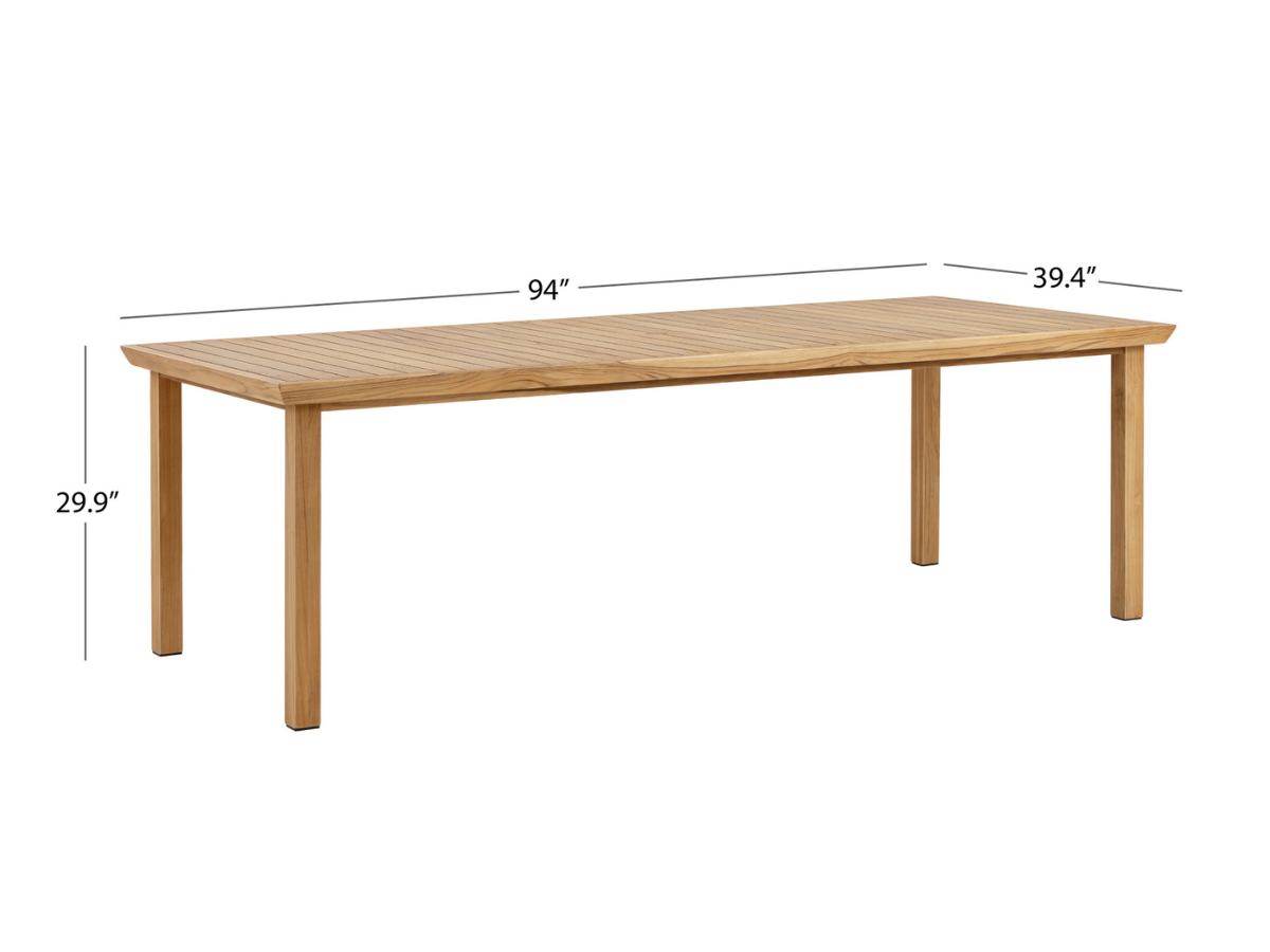 Santino® Outdoor 94" Rectangle Dining Table