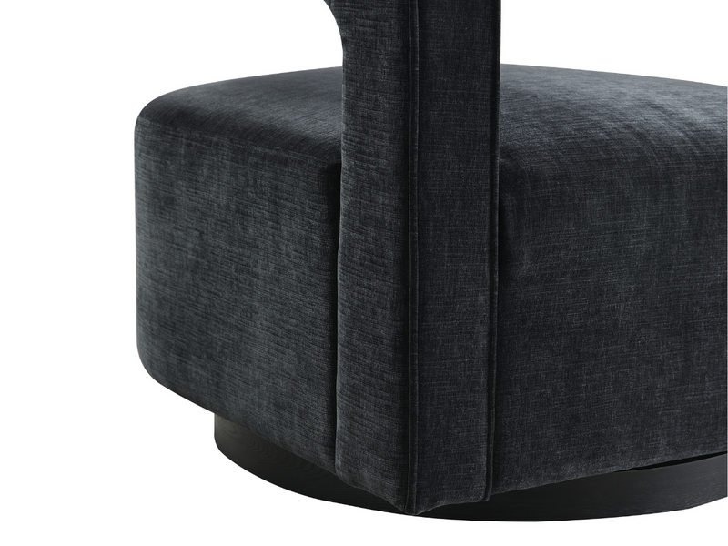 Lunar Stain-Resistant Fabric Swivel Chair