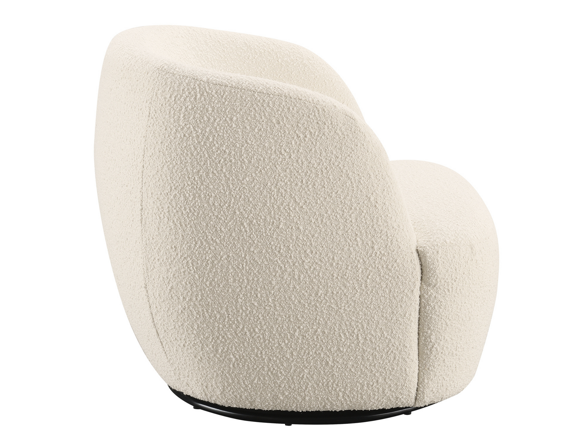 Blair Bouclé Swivel Chair - White