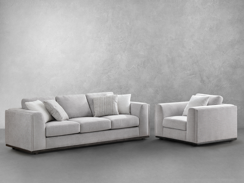 Belfast 2-pc Sofa + Chair Fabric Sofa Collection