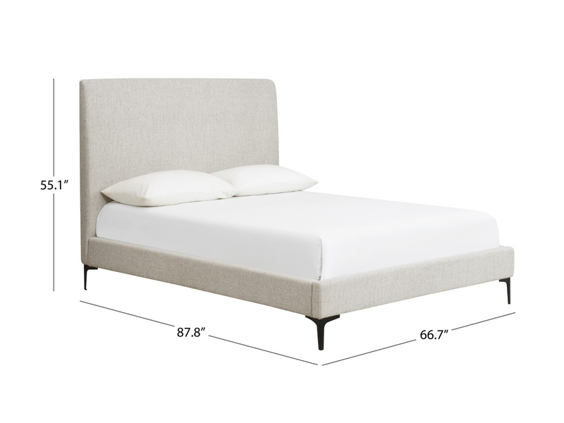 Evella Upholstered Bed and Storage Bench