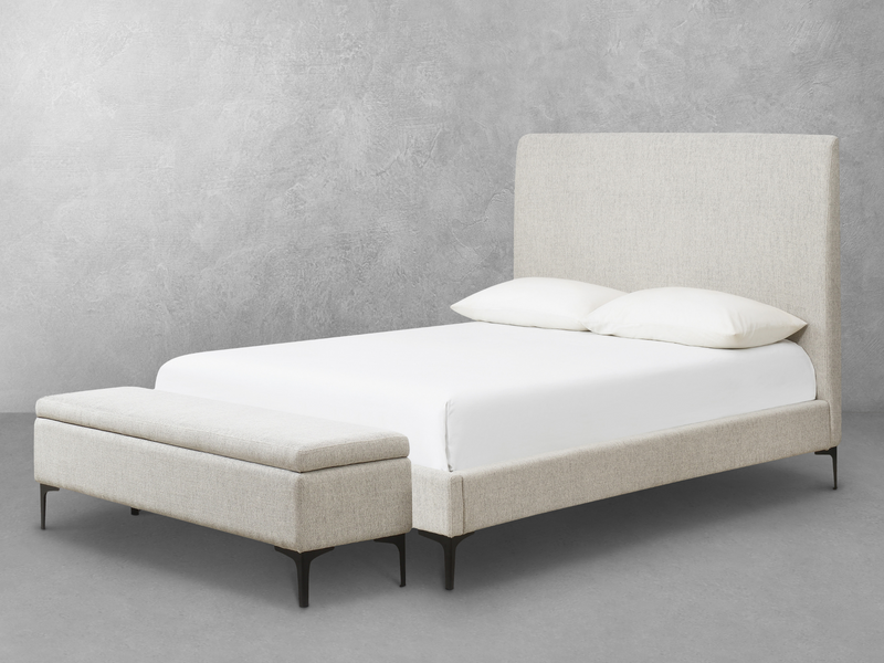 Evella Upholstered Bed and Storage Bench