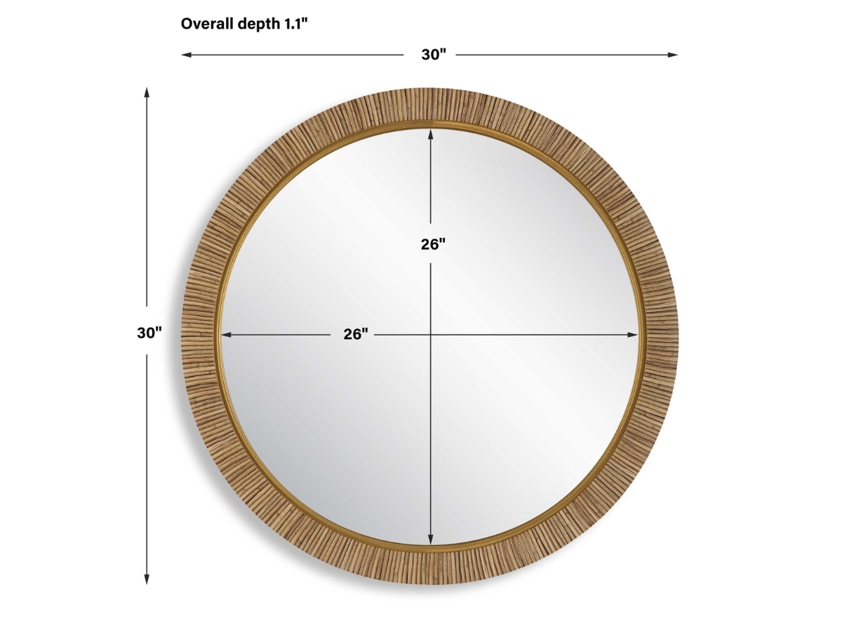 Abbyson Home Jaqueline Round Mirror