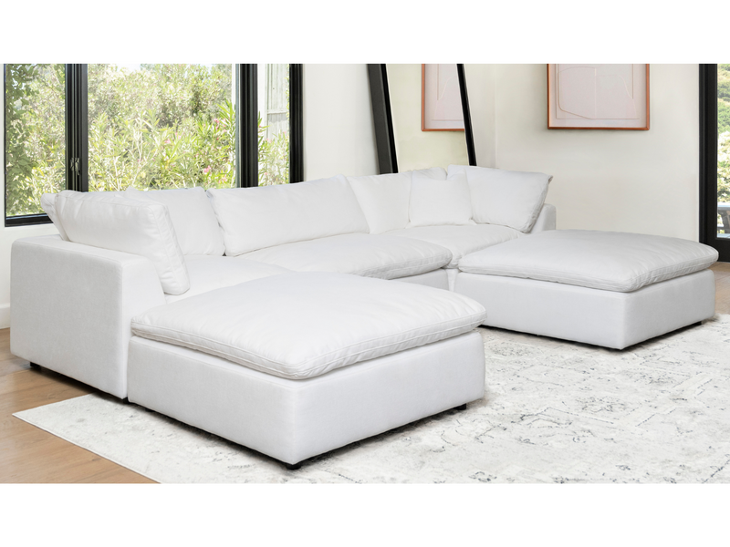 Luxe Feather and Down 5-pc Sectional Set
