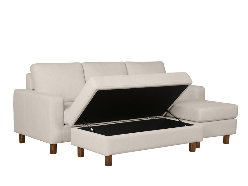 Berkeley Fabric Reversible Sectional And Ottoman