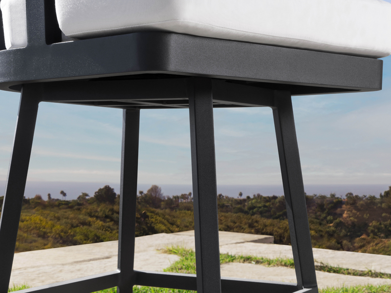 Santino Outdoor Swivel Bar Stool