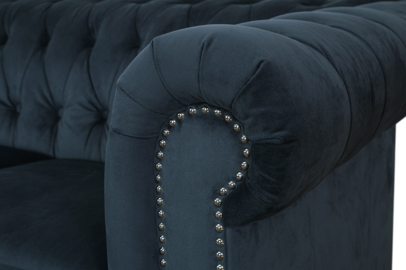 Grand Chesterfield Velvet Sofa